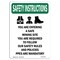 Signmission OSHA SAFETY INSTRUCTIONS Sign, You Are Entering W/ Symbol, 24in X 18in Decal, 18" W, 24" L, Portrait OS-SI-D-1824-V-11492 - alternate 1